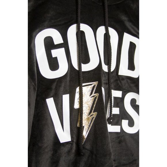 SELF ESTEEM "Good Vibes" BLACK HOODIE - Picture 3 of 8